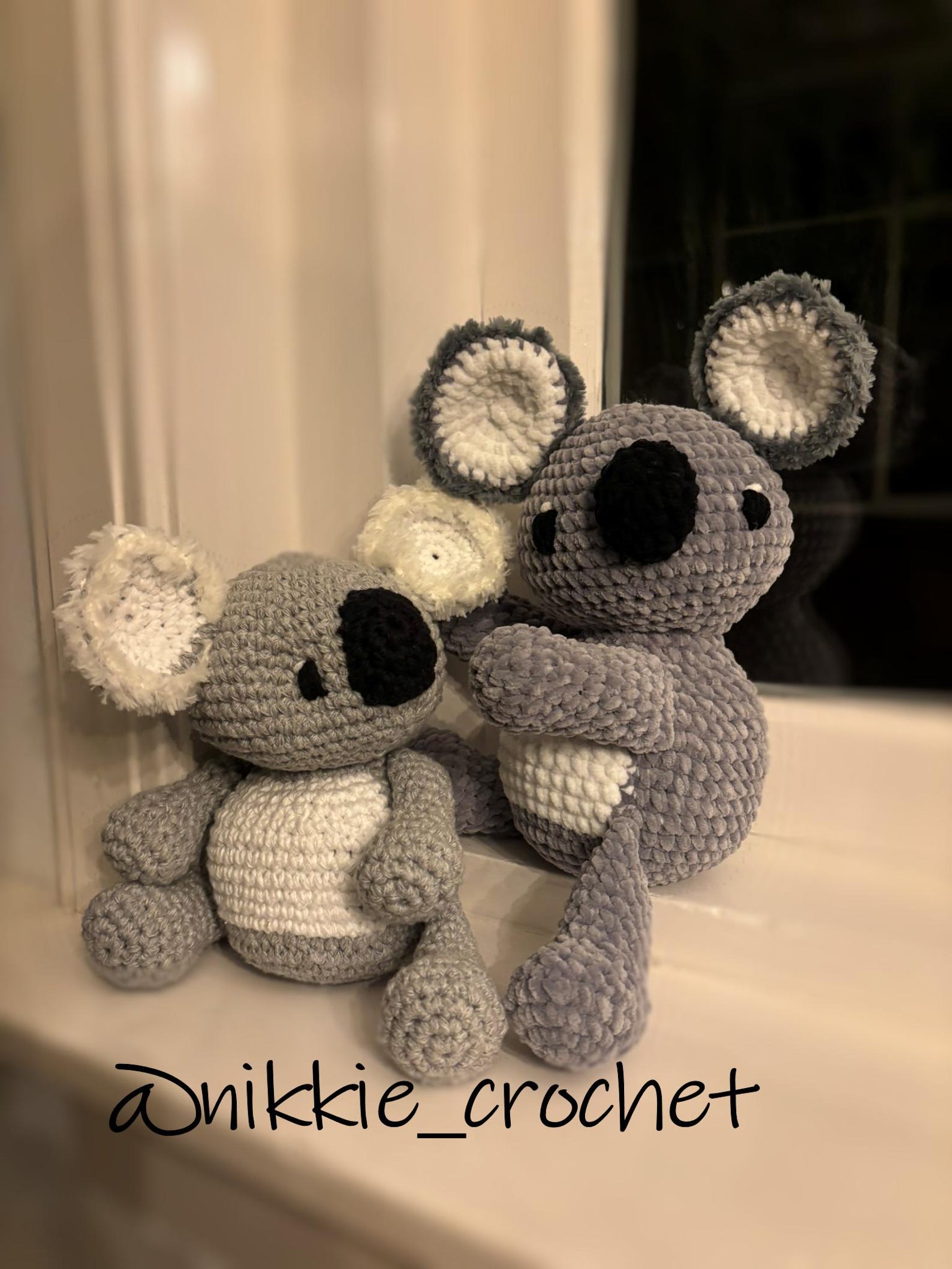 Amigurumi Koala, sitting pair