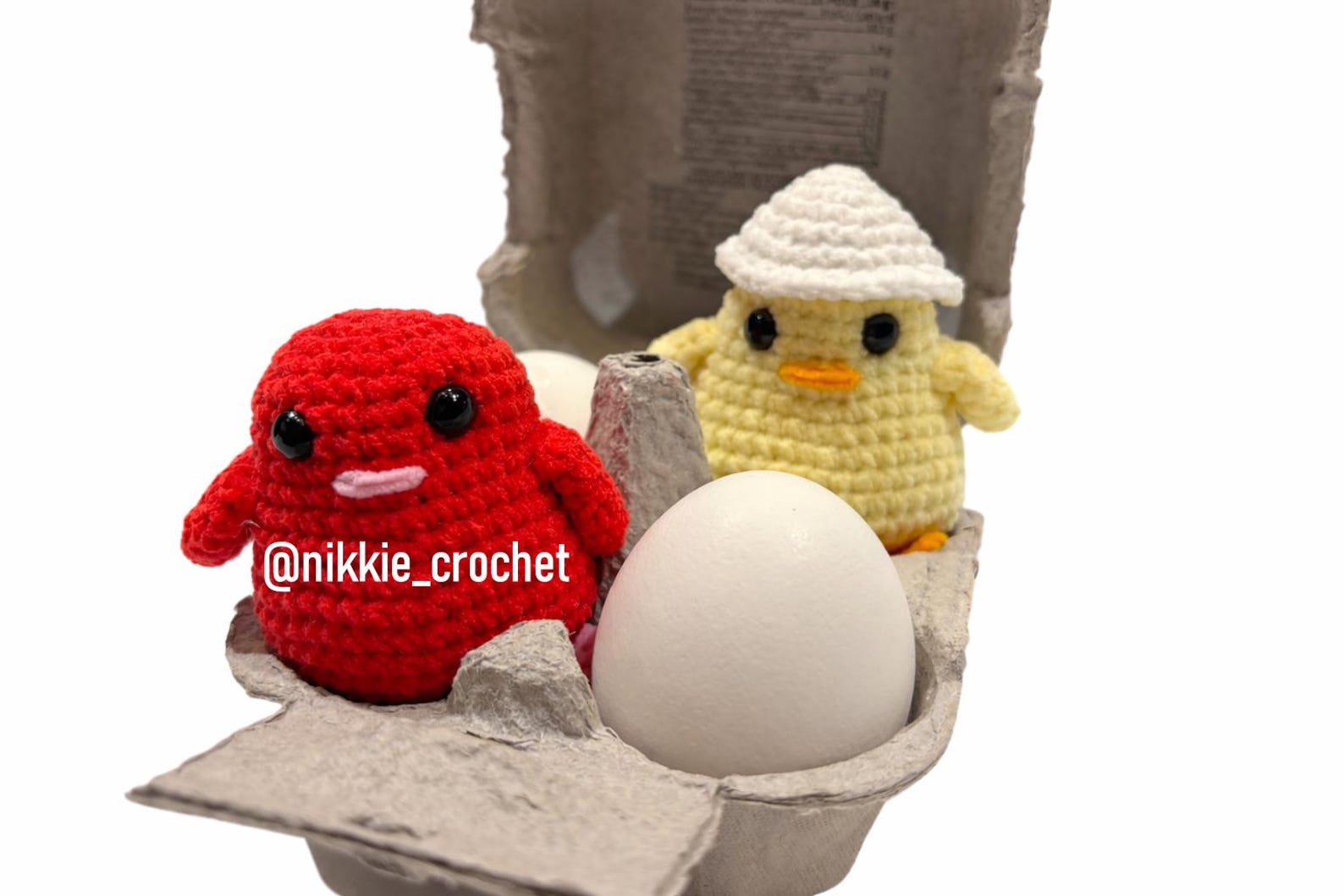 Little Chicken, in an egg carton